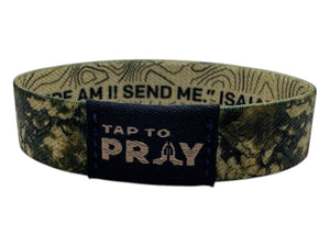 Tap To Pray™ Wristbands - Valor Camo & Isaiah 6:8: Small