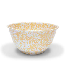 Load image into Gallery viewer, Splatter Enamelware Large Salad Bowl: Navy &amp; Cream Splatter