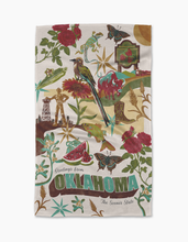 Load image into Gallery viewer, Greetings From Oklahoma Tea Towel