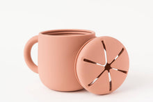 Load image into Gallery viewer, Silicone Snack Cup with Lid: Charcoal crews