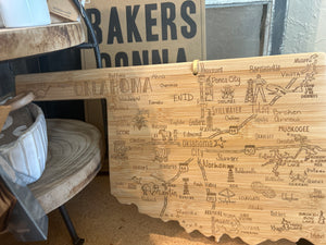 Oklahoma cutting board