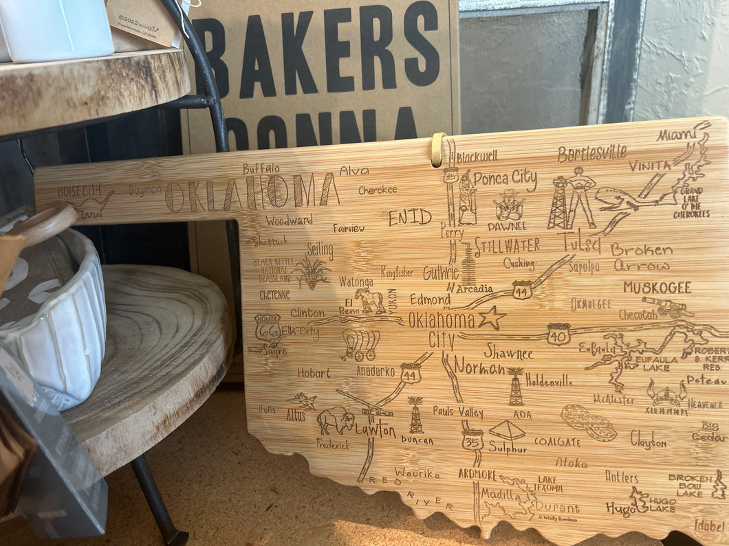 Oklahoma cutting board