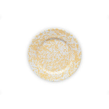 Load image into Gallery viewer, Splatter Enamelware Flat Salad Plate: Burgundy &amp; Cream