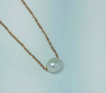 Load image into Gallery viewer, Joshua 1:9, pearl necklace, Encouragement gift, sympathy gift, grief gift, faith, bible scripture, gift for her, inexpensive, miscarriage: Silver