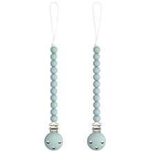 Load image into Gallery viewer, Baby Pacifier Clips, 100% Food Grade Silicone by Comfy Cubs: Beige