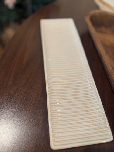 MudPie Long Stoneware Tray (Armas)