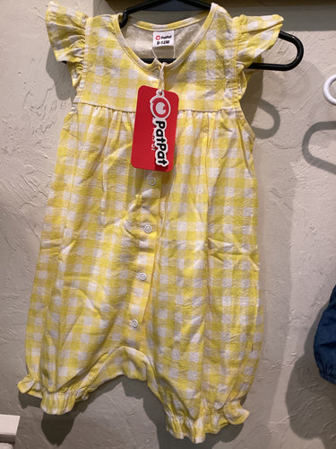 6-12M Checkered Romper