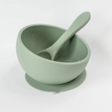 Load image into Gallery viewer, Silicone Suction Bowl and Spoon Set: Blush
