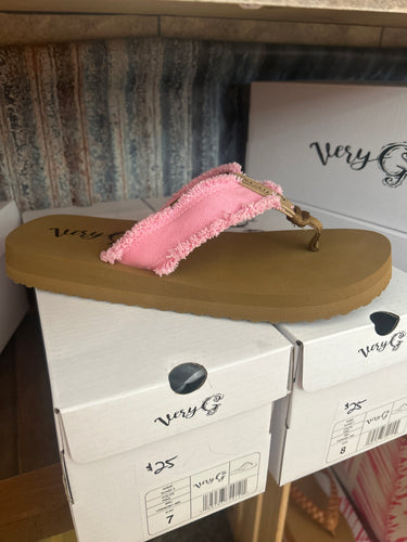 Pink very g flip flop
