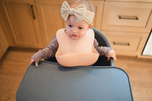 Load image into Gallery viewer, Silicone Baby Bib: Apricot