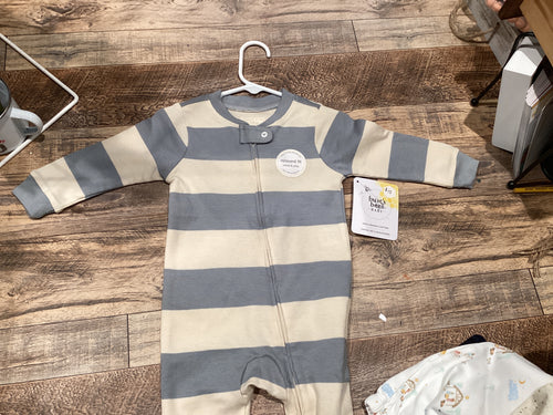 Blue and white 6-9m onesie SM