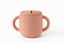Load image into Gallery viewer, Silicone Snack Cup with Lid: Charcoal crews