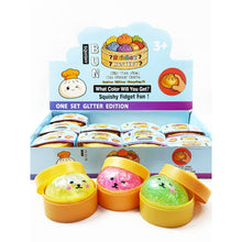 Load image into Gallery viewer, Mini Glittered Dumpling Squishy with Steamer: MIX COLOR / ONE(12)