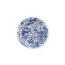 Load image into Gallery viewer, Splatter Enamelware Flat Salad Plate: Burgundy &amp; Cream