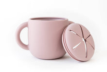 Load image into Gallery viewer, Silicone Snack Cup with Lid: Charcoal crews