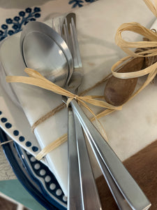 Silver place setting