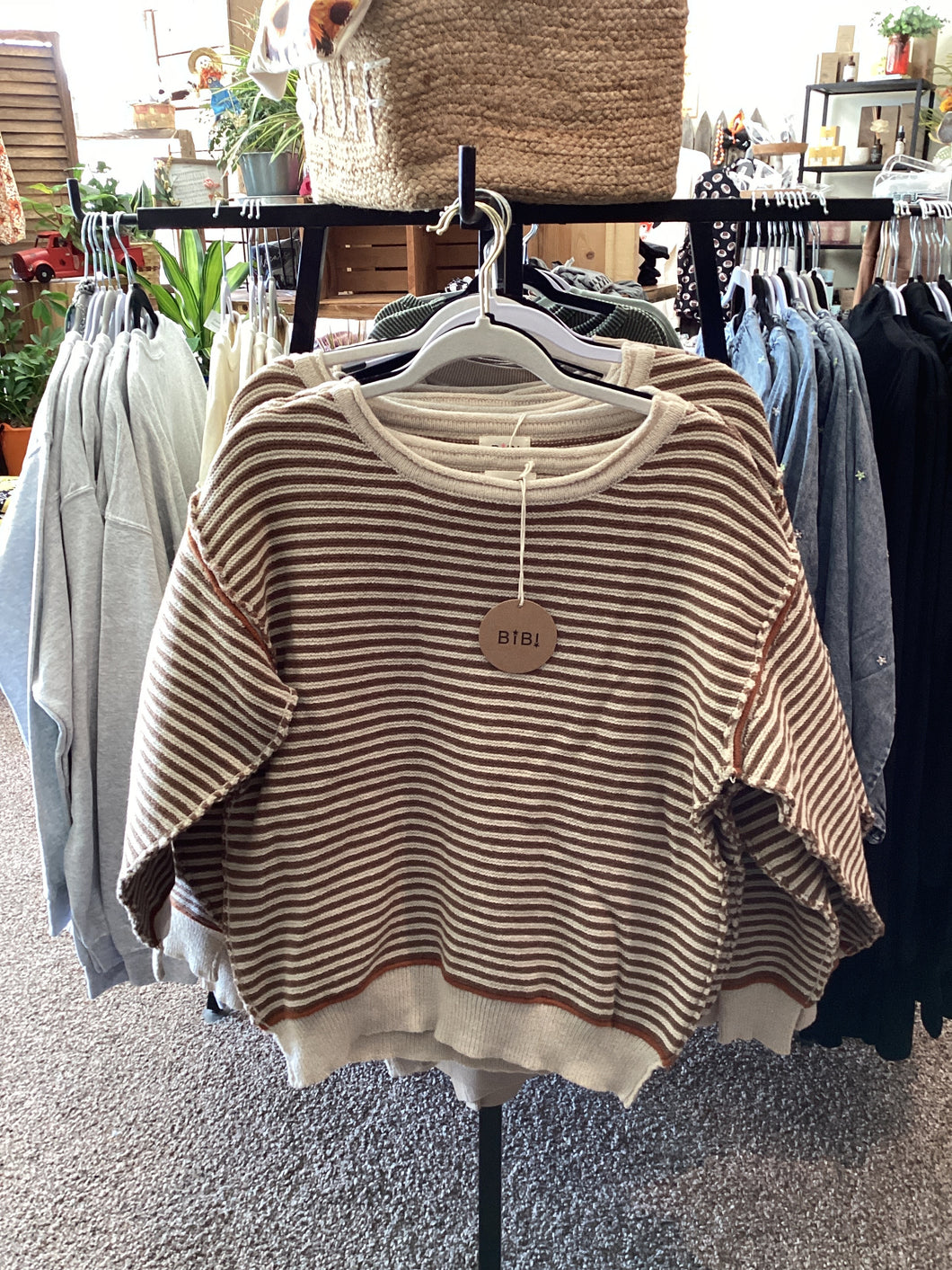 Bibi Striped knit sweater
