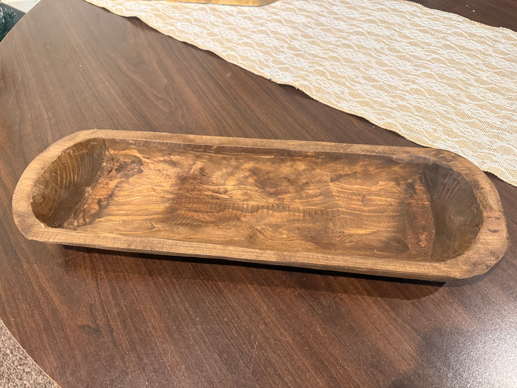 Wooden Dough Bowl(Armas)