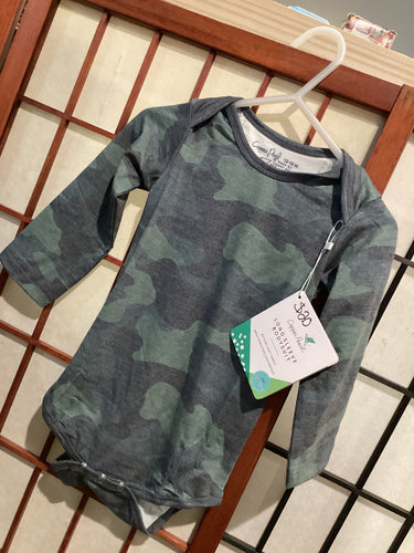 Long Sleeve Camo Onesie 12-18M