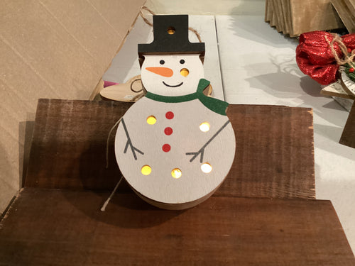 Light up Snowman ornament