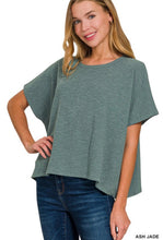 Load image into Gallery viewer, Ash Jade Cotton Slub Oversize Tee