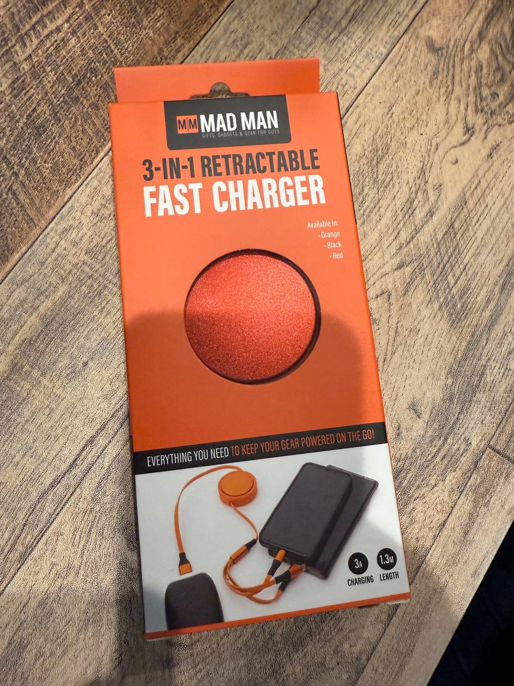Madman 3in1 Retractable Charger(Armas)