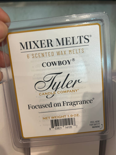 Tyler candle wax melt Cowboy