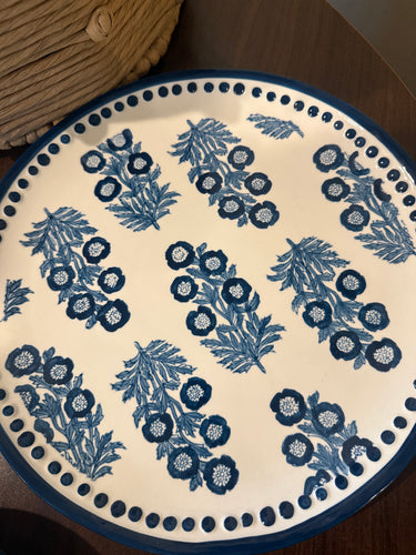 MudPie Block Print Platter(Armas)