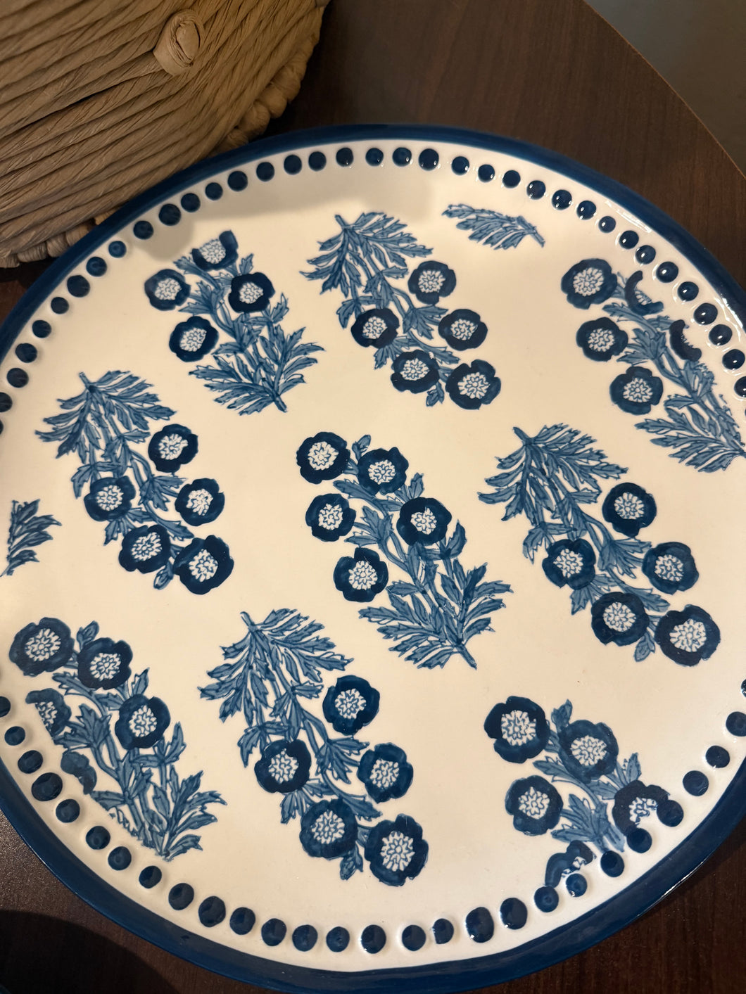 MudPie Block Print Platter(Armas)