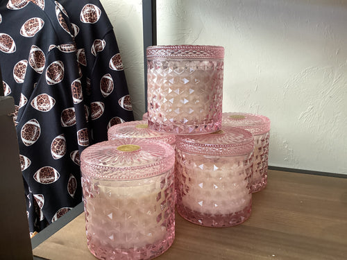 Peony pink candle