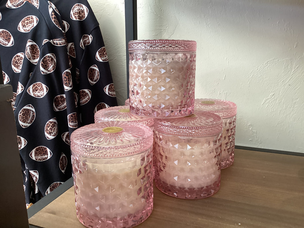 Peony pink candle