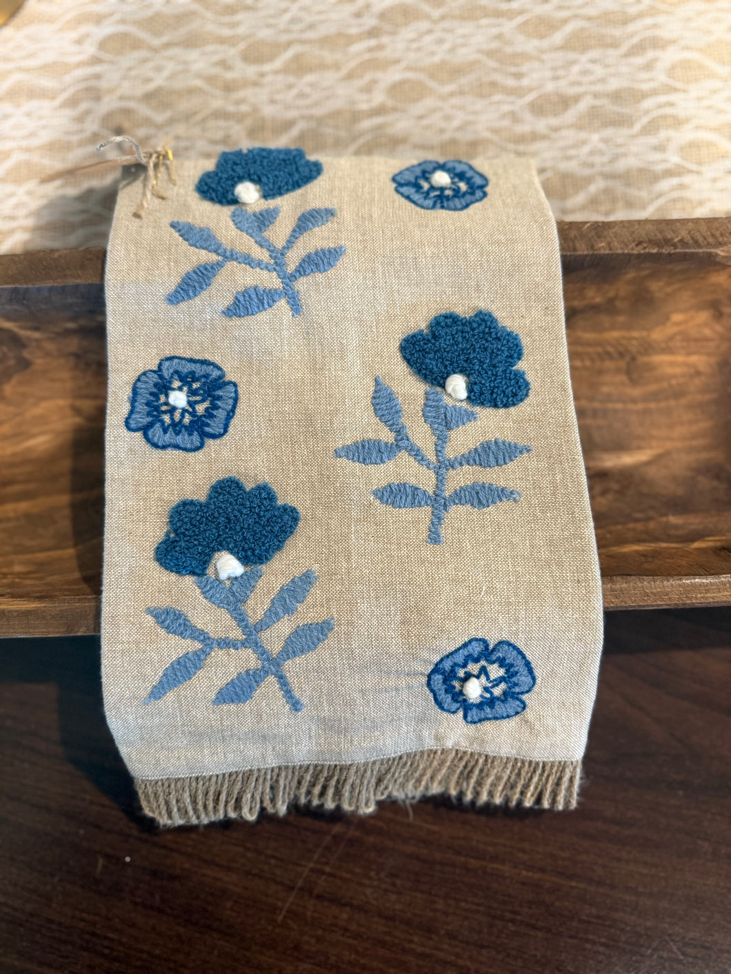 MudPie Flower Print Tea Towel (Armas)