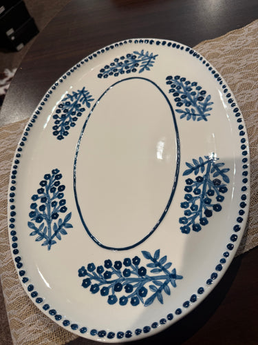 MudPie Block Print Platter(Armas)