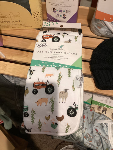 Farm burp cloths