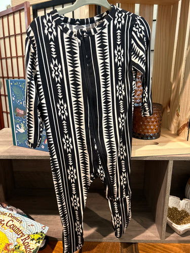 Aztec baby footie