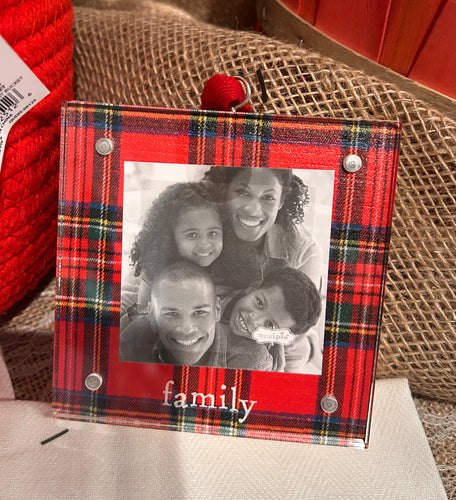 Family photo ornament