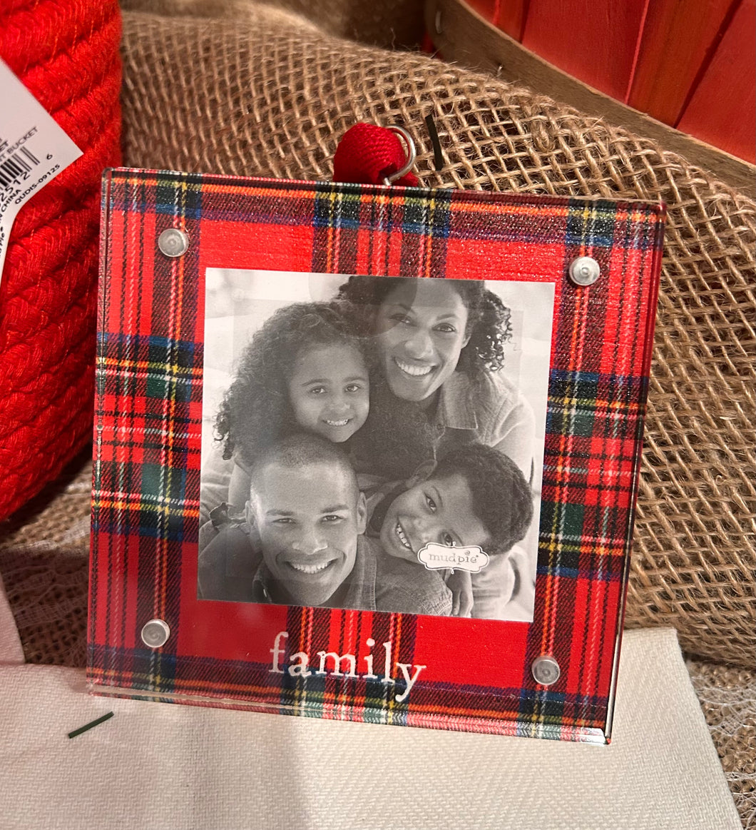 Family photo ornament