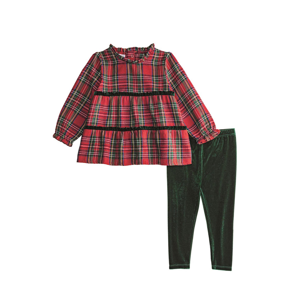 Tartan tunic legging set