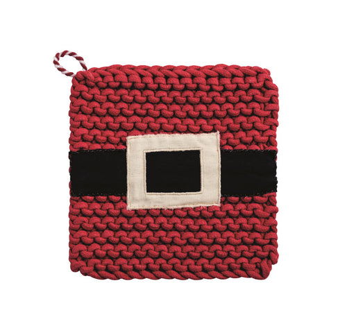 Santa belt potholder