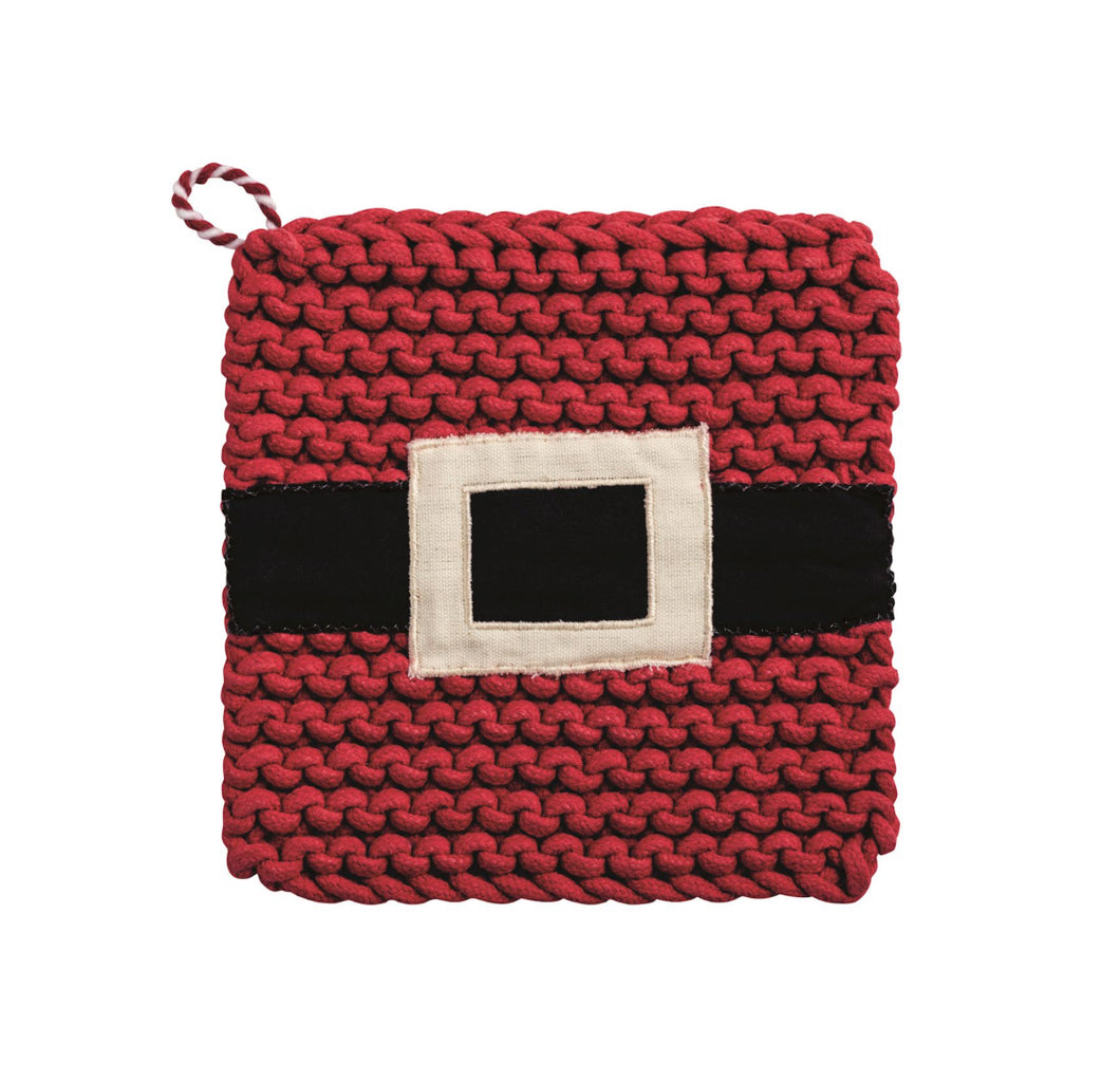 Santa belt potholder