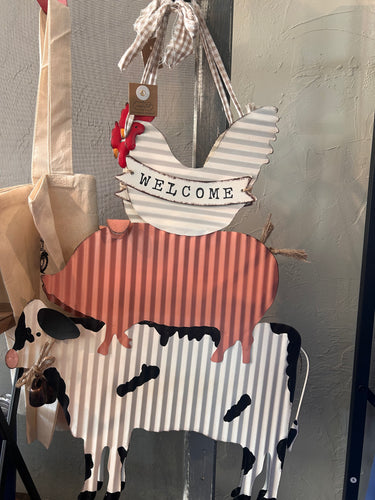 Farm animal sign