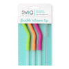 SWIG Neon Lime/Orange/Berry Reusable Straw Set