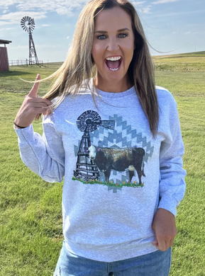 PAINTED BLACK BETTY SWEATSHIRT