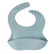 Load image into Gallery viewer, Silicone Baby Bib: Apricot