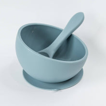Load image into Gallery viewer, Silicone Suction Bowl and Spoon Set: Apricot