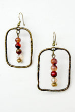 Load image into Gallery viewer, Suki Earrings: Blue Fire Agate
