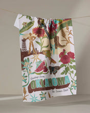 Load image into Gallery viewer, Greetings From Oklahoma Tea Towel