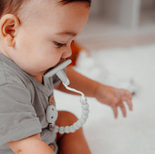Load image into Gallery viewer, Baby Pacifier Clips, 100% Food Grade Silicone by Comfy Cubs: Beige
