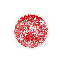 Load image into Gallery viewer, Splatter Enamelware Dinner Plate: Navy &amp; Cream