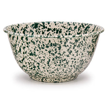 Load image into Gallery viewer, Splatter Enamelware Large Salad Bowl: Navy &amp; Cream Splatter